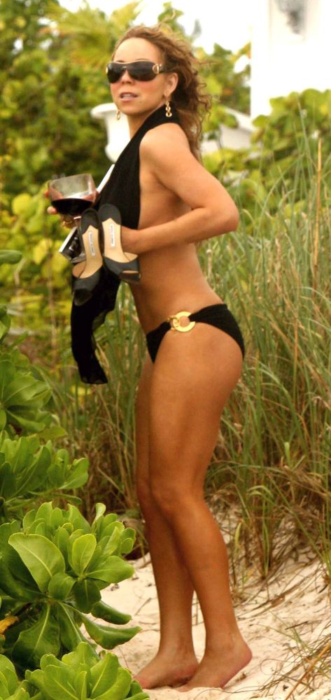 mariah carey topless