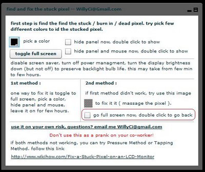 Kiểm tra và “cứu sống” điểm chết trên màn hình LCD - 1