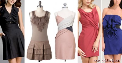 Từ trái sang: Express  ModCloth  Ruche  Forever 21  Forever 21