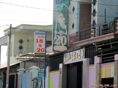 Quán karaoke nơi xảy ra án mạng.