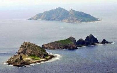 Khu vực đảo tranh chấp giữa Nhật và TQ. Ảnh Reuters.