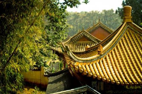 Công trình kiến trúc mang nét đặc trưng của Trung Quốc.