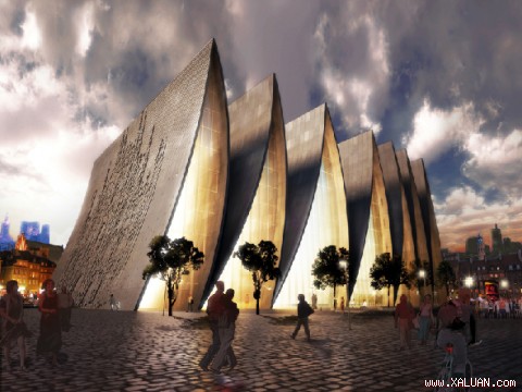 Nhà thờ nếp gấp độc đáo của Axis mundi shopping entertainments