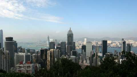 Toàn cảnh đảo Hong Kong nhìn từ trên cao