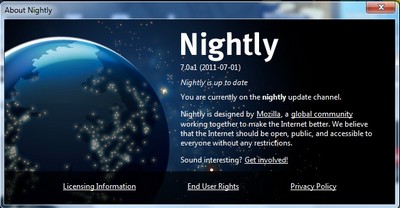Firefox 7.0 alpha 1 được trang bị thêm nhiều tính năng mới