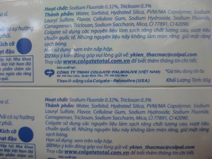 Colgate Total có chất gây ung thư bán tràn lan