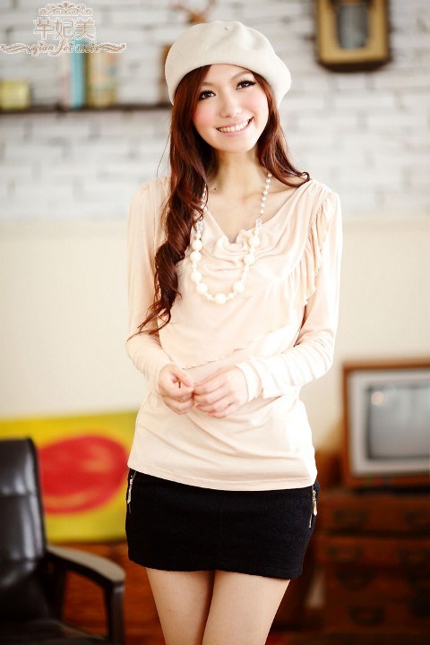 Áo thun tay dài xinh xắn đến công sở