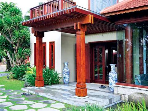 Nhà xịn của đại gia kinh doanh gỗ, Nhà đẹp, nha go, nha bang go, nha dep, nha dai gia, nha dai gia go