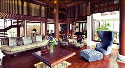 Nhà xịn của đại gia kinh doanh gỗ, Nhà đẹp, nha go, nha bang go, nha dep, nha dai gia, nha dai gia go