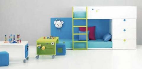Nhà lắm con, giường cần thêm "tí hon", Nhà đẹp, giuong tang, nha chat, nha be, nha hep, nha dep