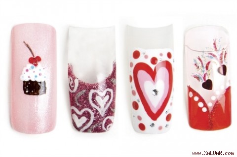 Lấy biểu tượng của tình yêu là hình trái tim, những kiểu nail dưới đây không Lấy biểu tượng của tình yêu là hình trái tim, những kiểu nail dưới đây không