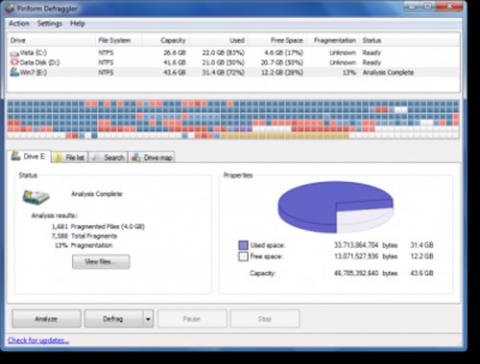 4 phần mềm chống phân mảnh miễn phí tốt nhất dành cho Windows 7, Công nghệ thông tin, Phan mem chong phan manh cho Windows 7, phan mem chong phan manh Windows 7, Windows 7, phan mem chong phan manh, Windows XP, Disk Defragmenter