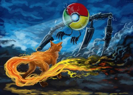 Cuộc đua tranh giành thị phần giữa Firefox và Chrome đang hết sức khốc liệt