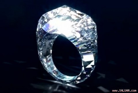 Chiếc nhẫn hoàn toàn bằng kim cương đầu tiên trên thế giới.
