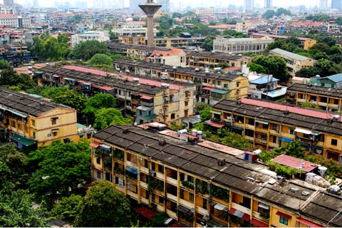 Một số khu tập thể cũ là một lựa chọn hợp lý cho những người muốn sống ở trung tâm Thủ đô với mức giá trên dưới 1 tỷ đồng.