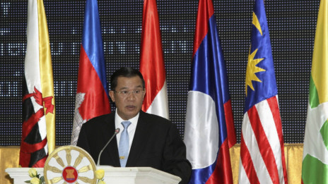 Thủ tướng Hun Sen phát biểu ở Phnom Penh 9/7/2012, trong đó ông kêu gọi các bên sớm đưa ra bộ Quy tắc Ứng xử ở Biển Đông (COC).