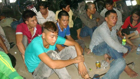  43 đối tượng nghiện bị bắt.