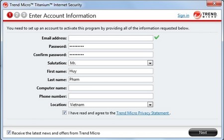 Trend Micro Titanium Internet Security