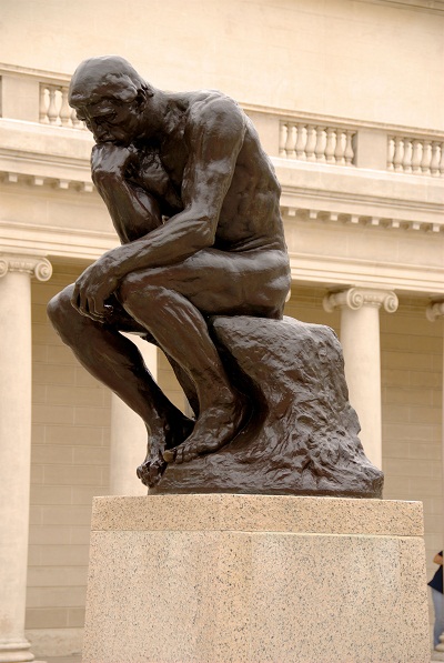 Rodin nổi tiếng nhất với tác phẩm “Người suy tưởng”.