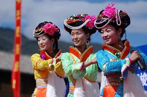 Những người phụ nữ của bộ tộc Mosuo. Ảnh:China