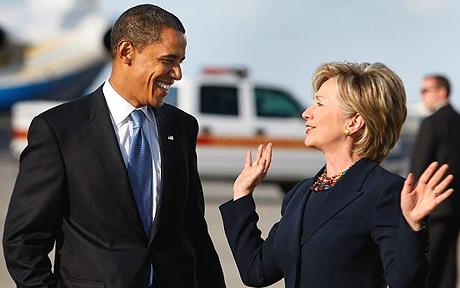 Tổng thống Barack Obama và cựu Ngoại trưởng Hillary Clinton
