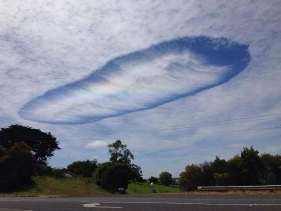 Hình ảnh một đám mây kỳ lạ trên bầu trời Gippsland, Victoria.