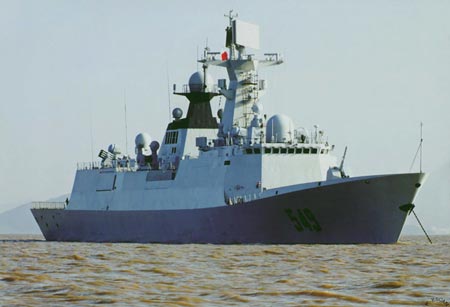 Tàu chiến Type054A của hải quân Trung Quốc.