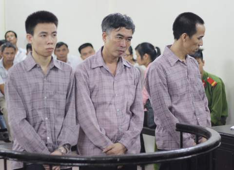 Các bị cáo tại phiên xét xử
