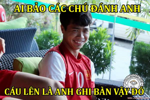 Cư dân mạng chế ảnh Công Phượng sau trận thắng Malaysia