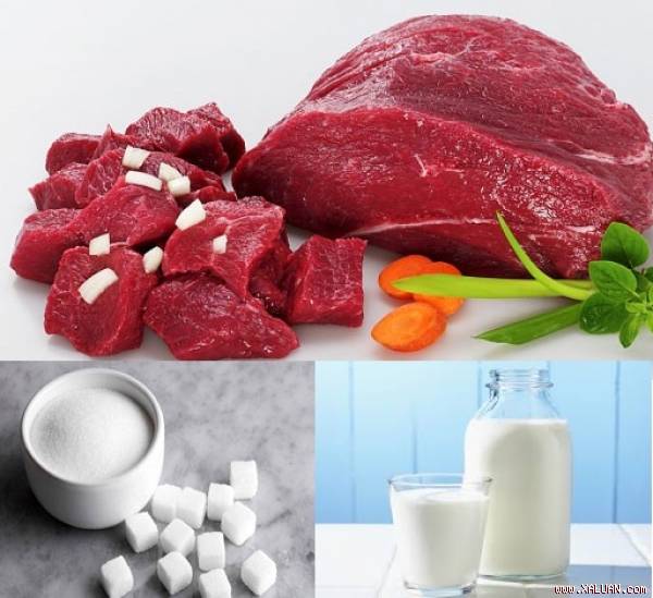Đường, sữa, thịt đỏ là thực phẩm “nuôi“ tế bào ung thư
