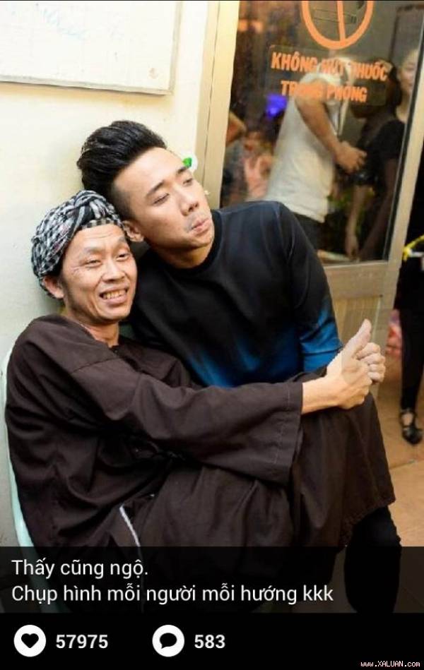 Bức ảnh muốn bật cười của Hoài Linh và Trấn Thành