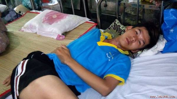 Trương Thành Phát đang được theo dõi tại bệnh viện - Ảnh: Hải Nam