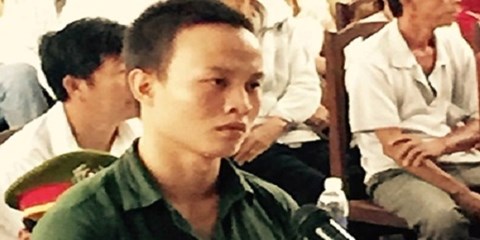 Bị cáo Tiến tại phiên xét xử.