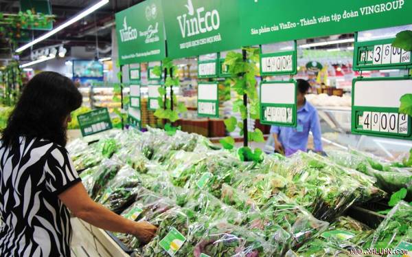 Hệ thống Vinmart chính thức phân phối rau sạch Vineco