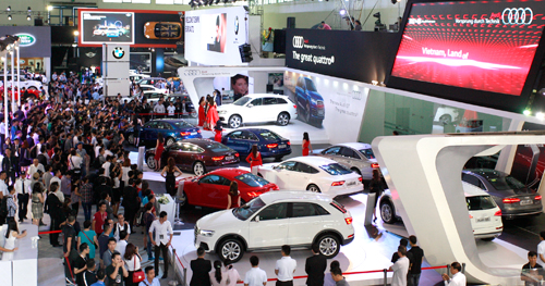 Gian hàng của hãng xe Audi 