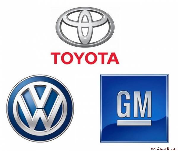 Ba thương hiệu xe dẫn đầu về doanh số bán ra trên thị trường.