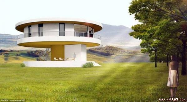 Độc đáo ngôi nhà có thể tự xoay 360 độ