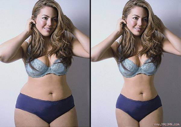 Ngoài phần đầu bị thợ photoshop 'lãng quên', tất cả mọi thứ còn lại đều hoàn hảo.