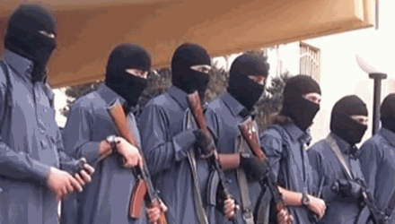 Những chiến binh thuộc lực lượng cảnh sát của IS