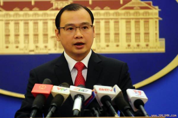 Ông Lê Hải Bình, người phát ngôn Bộ Ngoại giao Việt Nam. Ảnh: Quý Đoàn.
