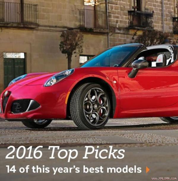 Có tổng cộng 14 mẫu xe thuộc các phân khúc khác nhau ở Mỹ được trao giải thưởng Top Picks 2016.