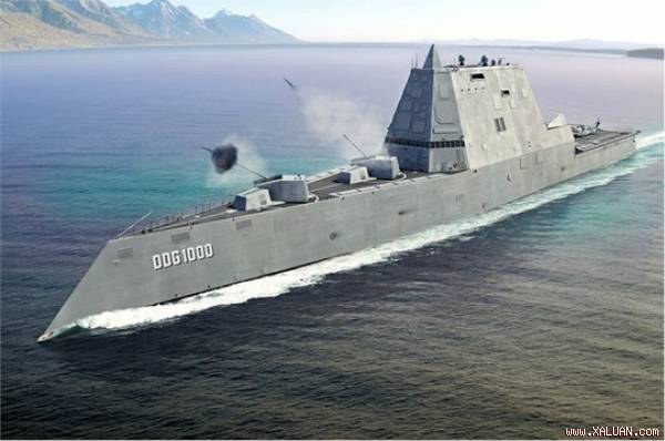  Tàu khu trục USS Zumwalt. Ảnh: Hải quân Mỹ