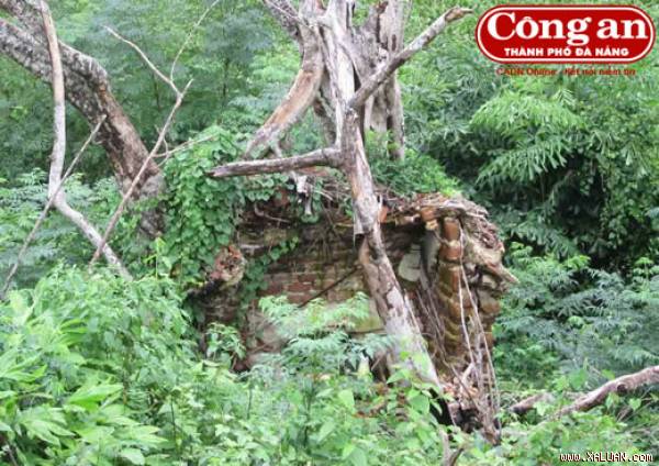 Ngôi miếu Bà, nơi người dân cho rằng anh Hải bị “ma giấu”.