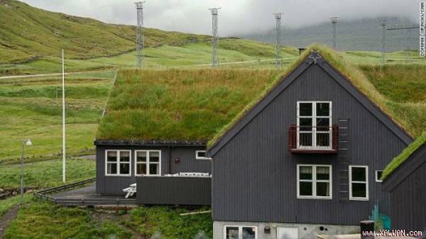 Những ngôi nhà mái cỏ xanh mướt hút hồn du khách