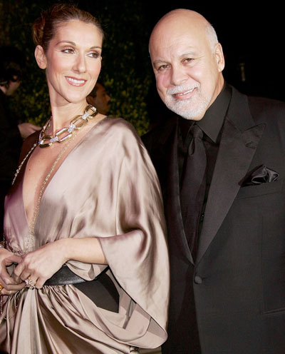 Celine Dion và chồng.