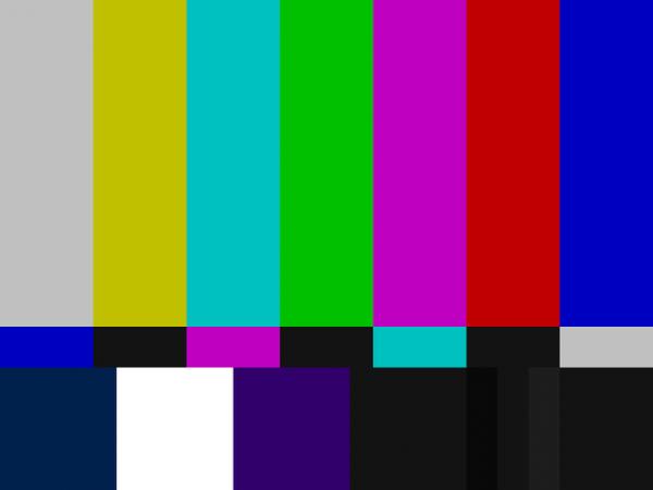 Các dải màu SMPTE theo chuẩn NTSC.