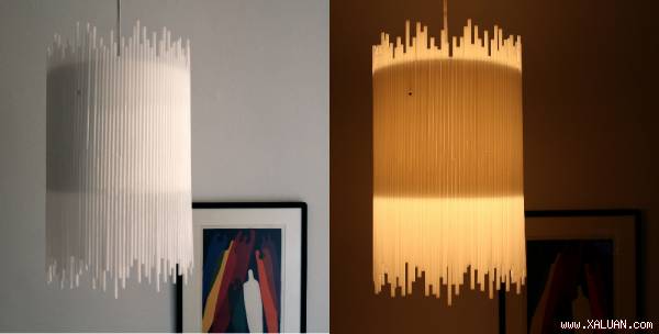Bạn đã bao giờ lên ý tưởng về việc sử dụng những chiếc ống hút nhựa quen thuộc để trang trí cho đèn nhà mình chưa?