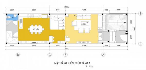 Nhà 3 tầng 100 m2 phong cách bán cổ điển