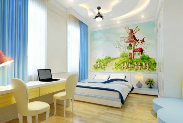 Nhà 3 tầng 100 m2 phong cách bán cổ điển