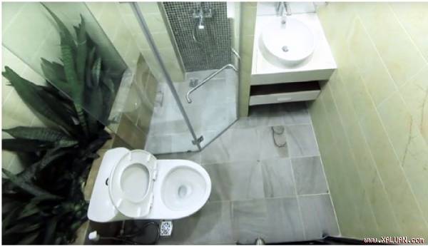 Phòng tắm trị giá 100 triệu đồng của gia đình anh Tài sau khi tu sửa.